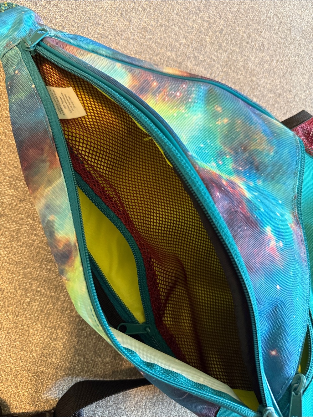 Kavu Teal Galaxy Rope Strap Sling Bag - Picture 6 of 6